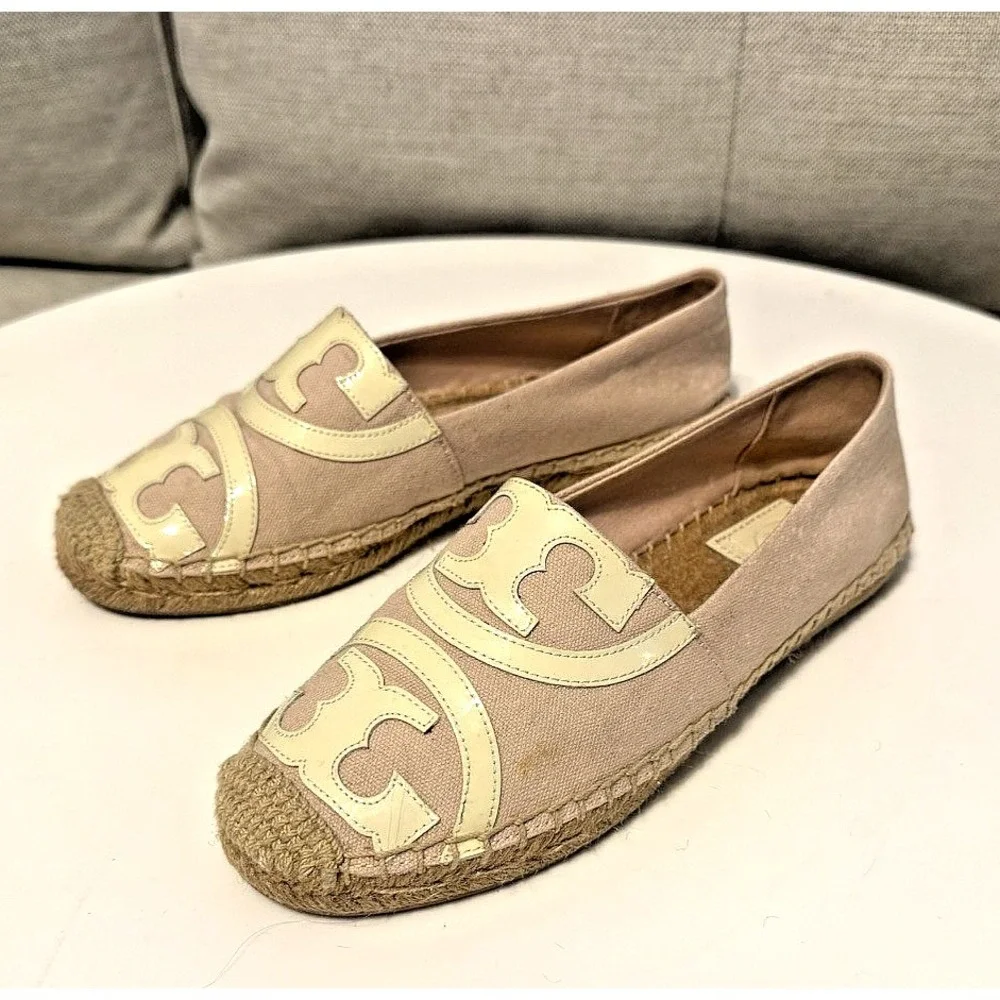 Tory Burch Double T Jacquard Espadrille Slip-Ons